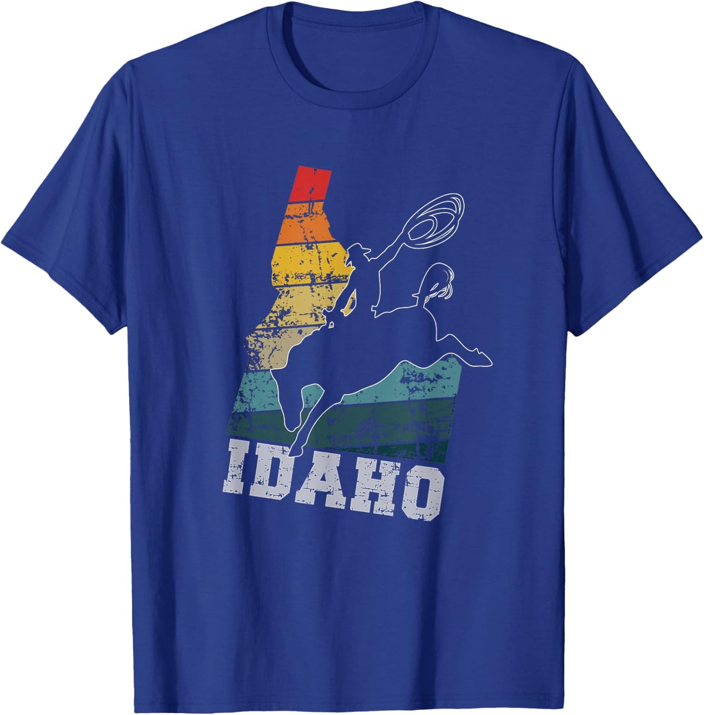 Vintage Idaho Cowboy T-Shirt - T-Shirt | Royal