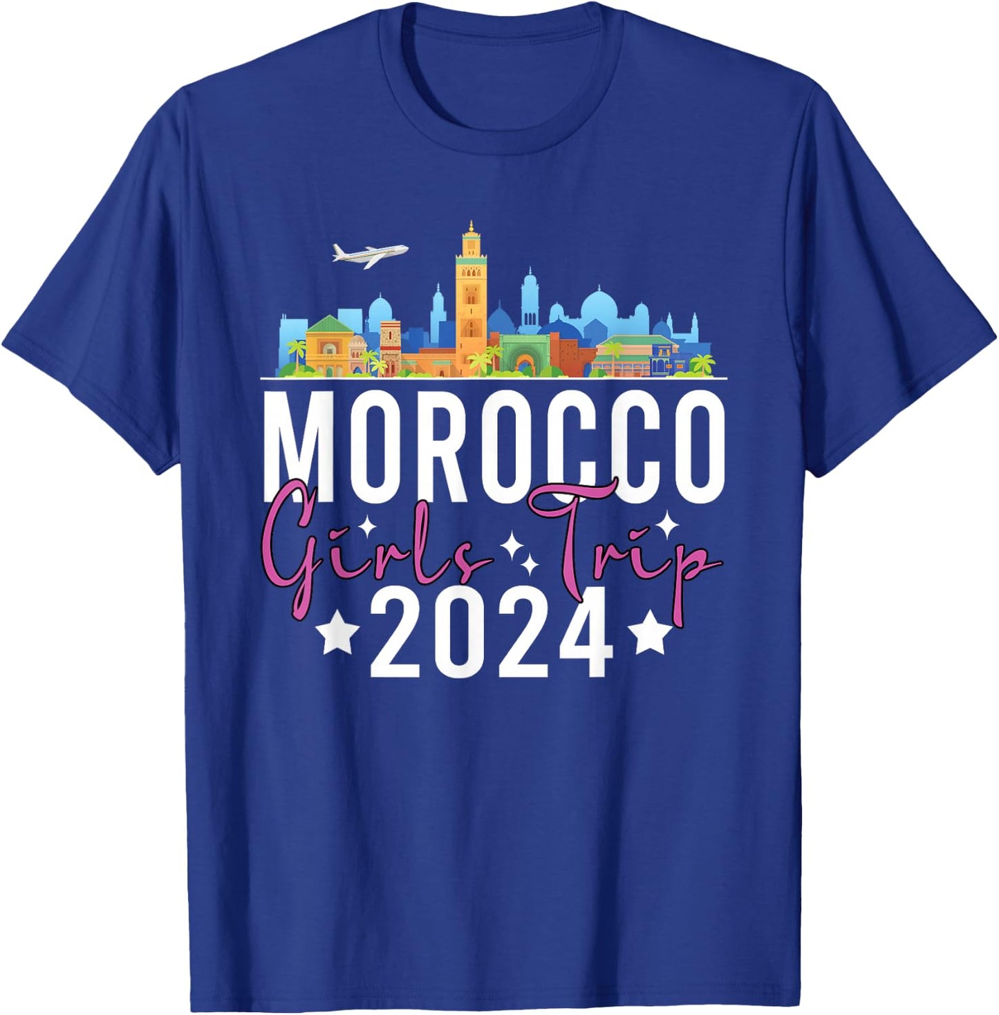 Morocco Girls Trip 2024 Summer Vacation Bachelorette Holiday T-Shirt - T-Shirt | Royal