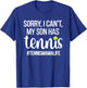 Tennis Mama Life | Proud Tennis Mom Tennis Player Mom T-Shirt - T-Shirt | Royal