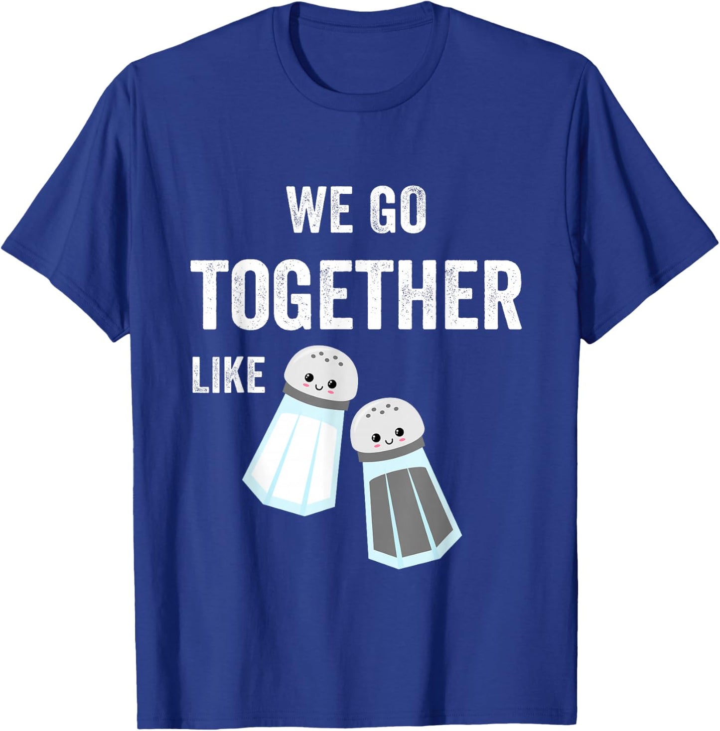 Salt and Pepper Matching Couples PJs Bestie 2 Best Friends T-Shirt - T-Shirt | Royal