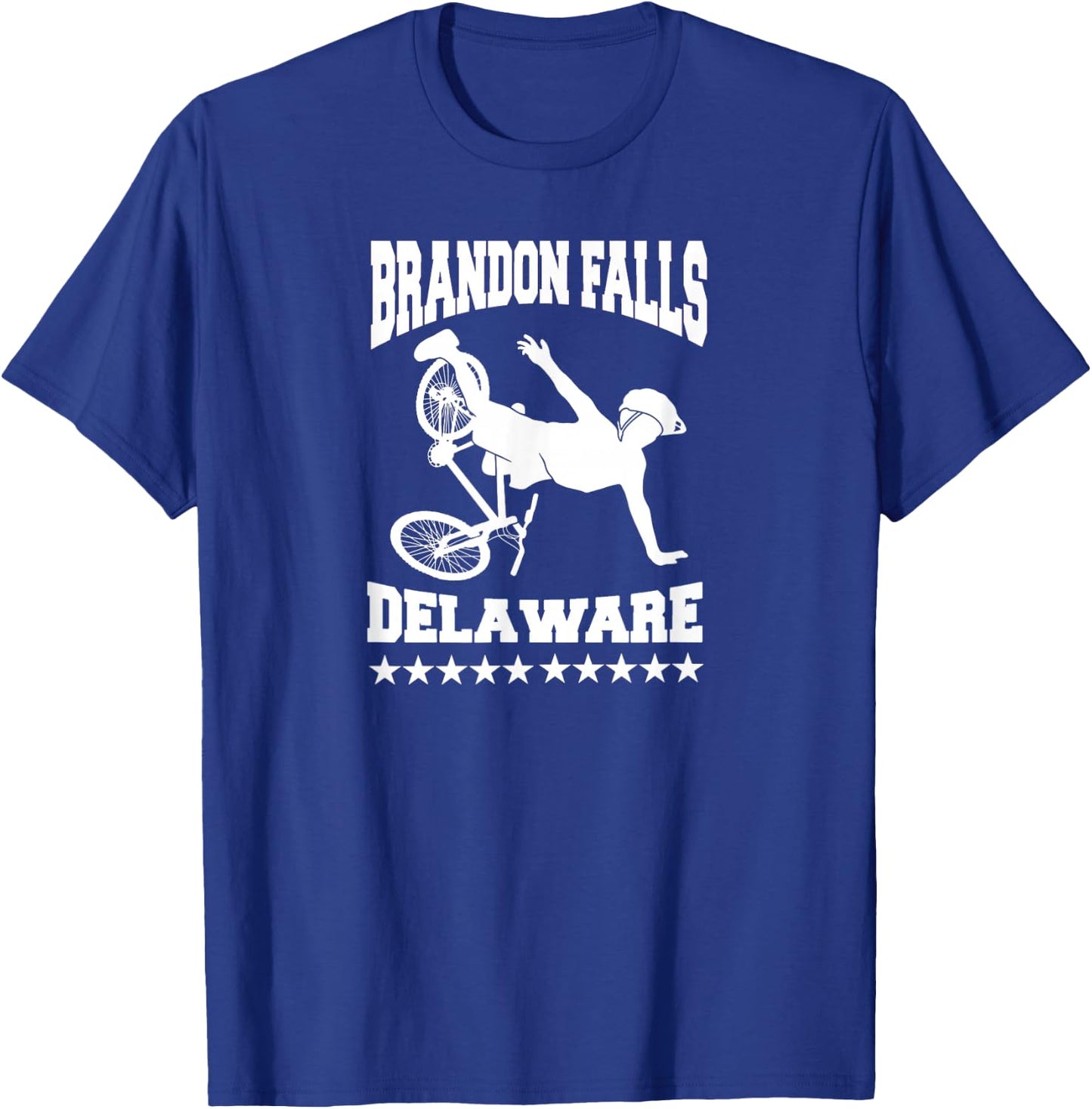 Brandon Falls, Delaware Joe Biden Bike Ride T-Shirt - T-Shirt | Royal