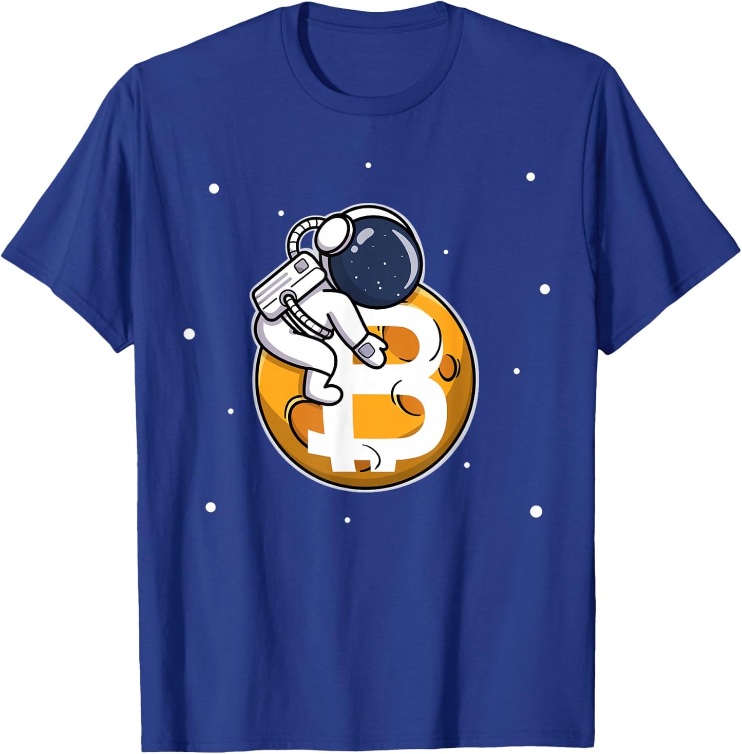 To The Moon Astronaut Crypto Currency T-Shirt - T-Shirt | Royal
