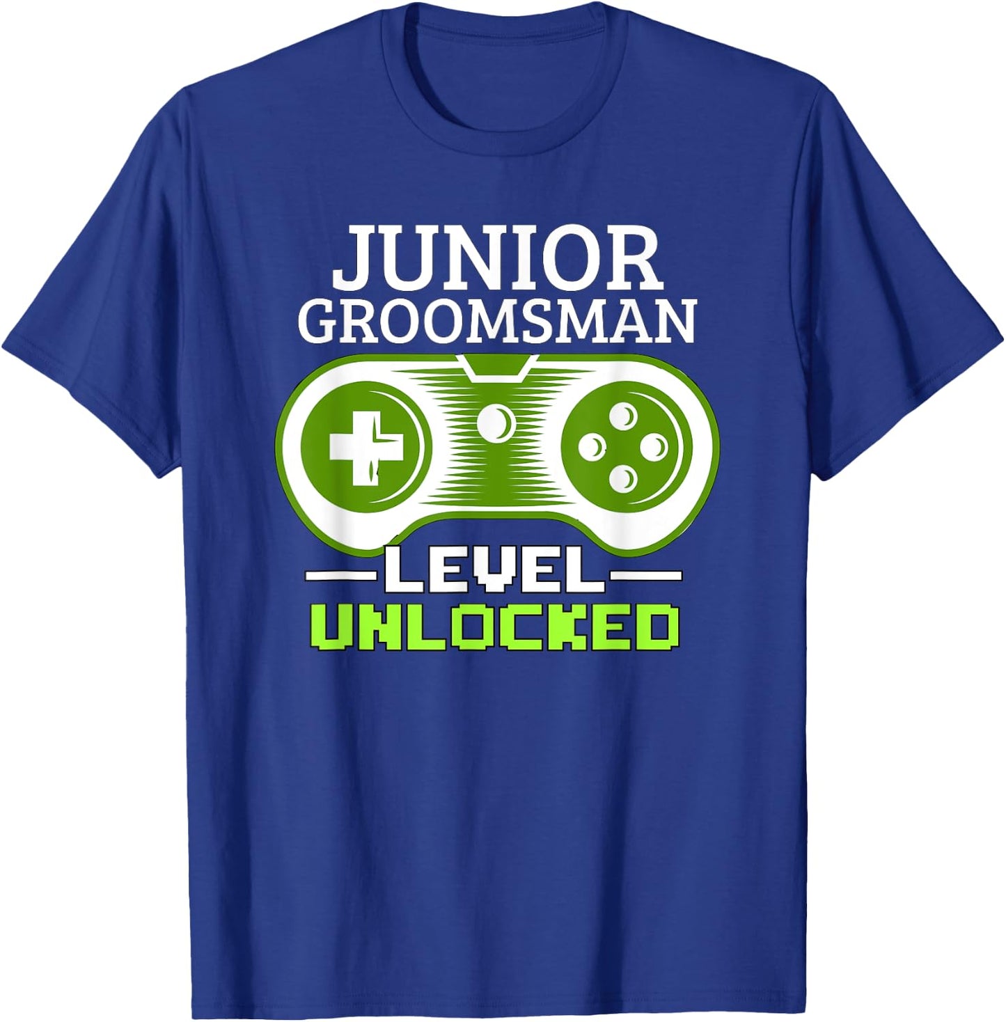 Junior Groomsman Bowtie Jr Boys Video Gamer Gaming T-Shirt - T-Shirt | Royal