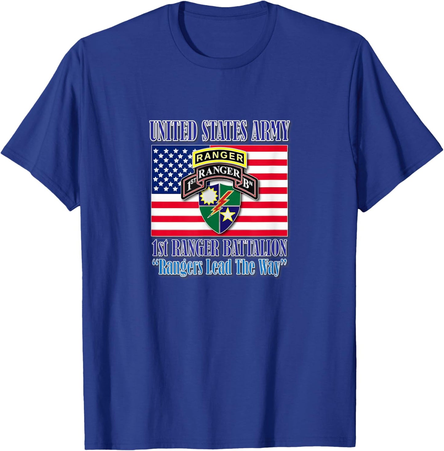 1st Ranger Battalion T-Shirt - T-Shirt | Royal