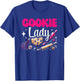 Cookie Lady Cookies Baking Bake Baker Biscuit T-Shirt - T-Shirt | Royal