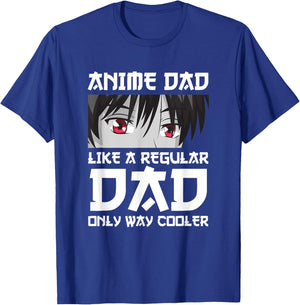 Funny Father's Day Anime Dad Cute Japanese Anime Dad Otaku T-Shirt - T-Shirt | Royal