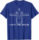 C-119 Flying Boxcar Classic Airplane USA Warplane Blueprint T-Shirt - T-Shirt | Royal