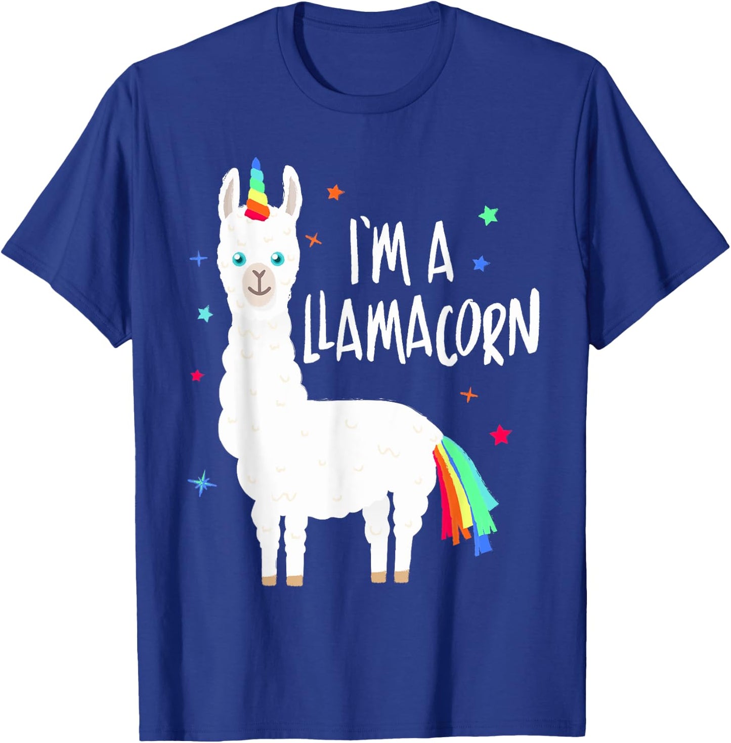 Llamacorn - Funny Cute Llama Unicorn T-Shirt - T-Shirt | Royal