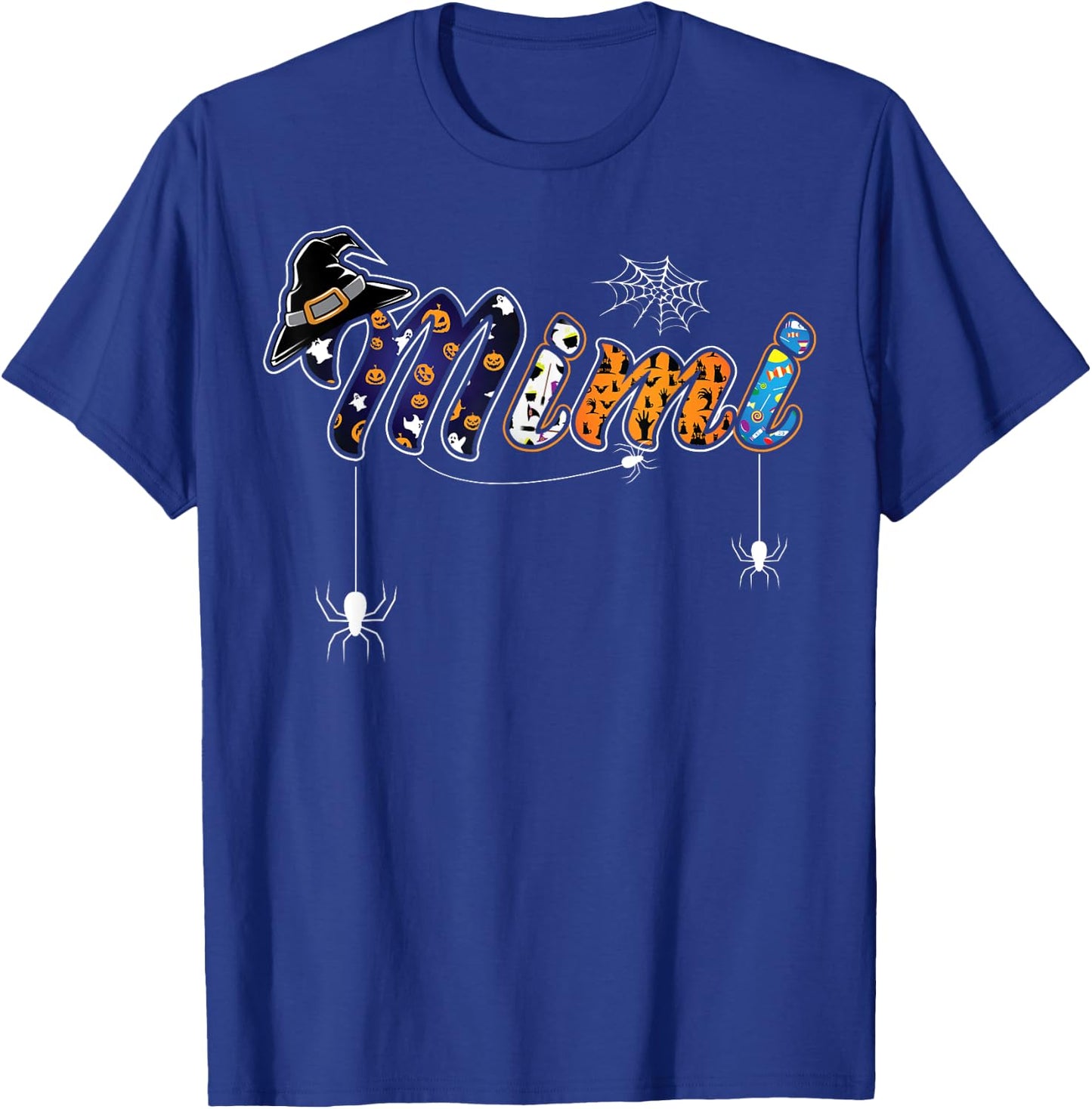 Mimi Grandma Halloween Shirt Cute Grandmother Trick or Treat T-Shirt - T-Shirt | Royal