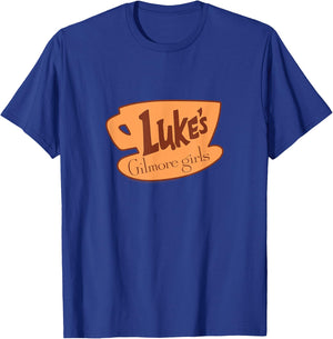 Gilmore Girls Luke's Coffee Classic Coffee Cup Logo TV Show T-Shirt - T-Shirt | Royal