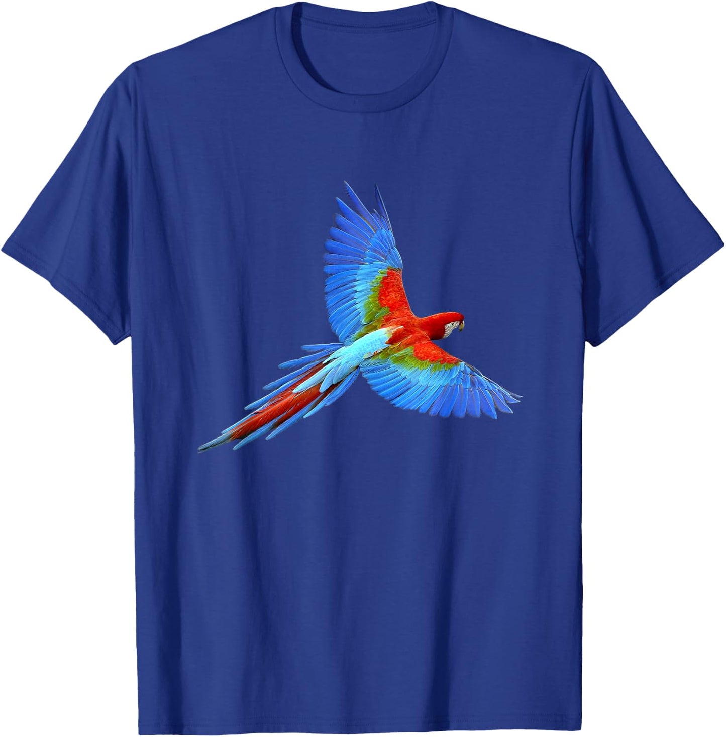 Beautiful Flying Macaw Parrot T-Shirt - T-Shirt | Royal