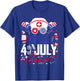 Nurse 4th of July Crew Independence Day Patriotic Nurses T-Shirt - T-Shirt | Royal