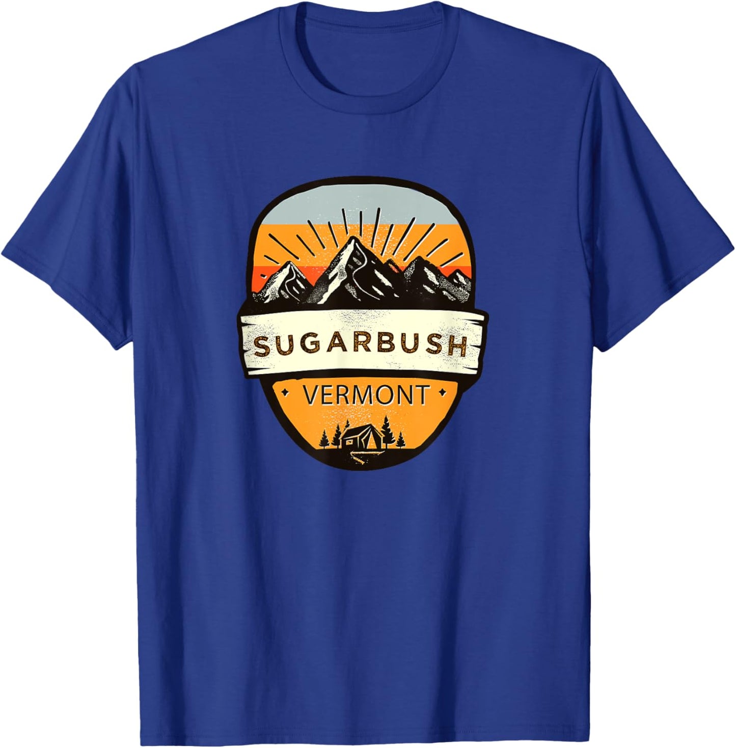 Retro Vintage Sugarbush, Vermont Souvenir T-Shirt - T-Shirt | Royal