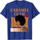 Caramel Cutie Natural Fro Shades of Black Color Palette T-Shirt - T-Shirt | Royal