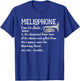 Marching Band Gifts Mellophone Shirt Mellophone Lyre T-Shirt - T-Shirt | Royal