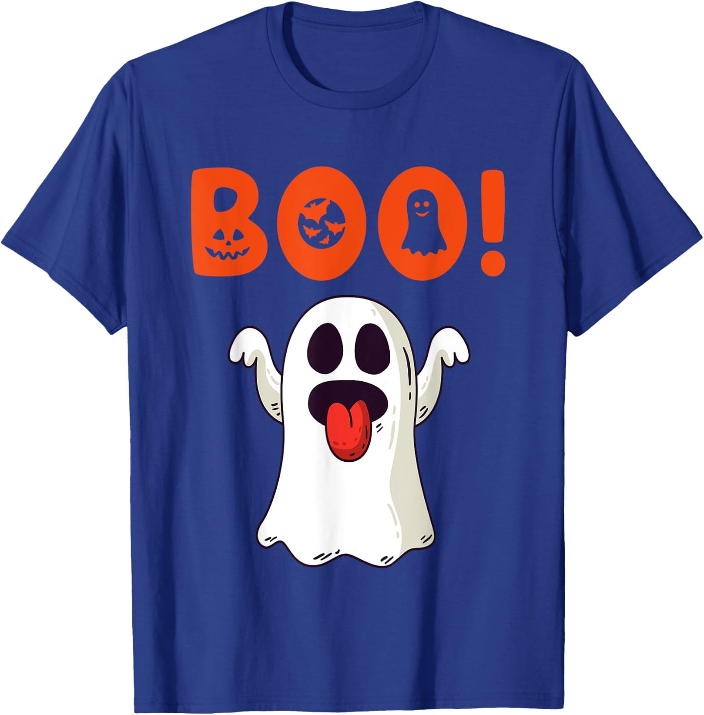 Funny Boo Ghost For Halloween Day T-Shirt - T-Shirt | Royal