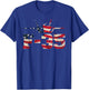 F 35 Fighter Jet Distressed USA Flag Overlay Kids Men T-Shirt - T-Shirt | Royal