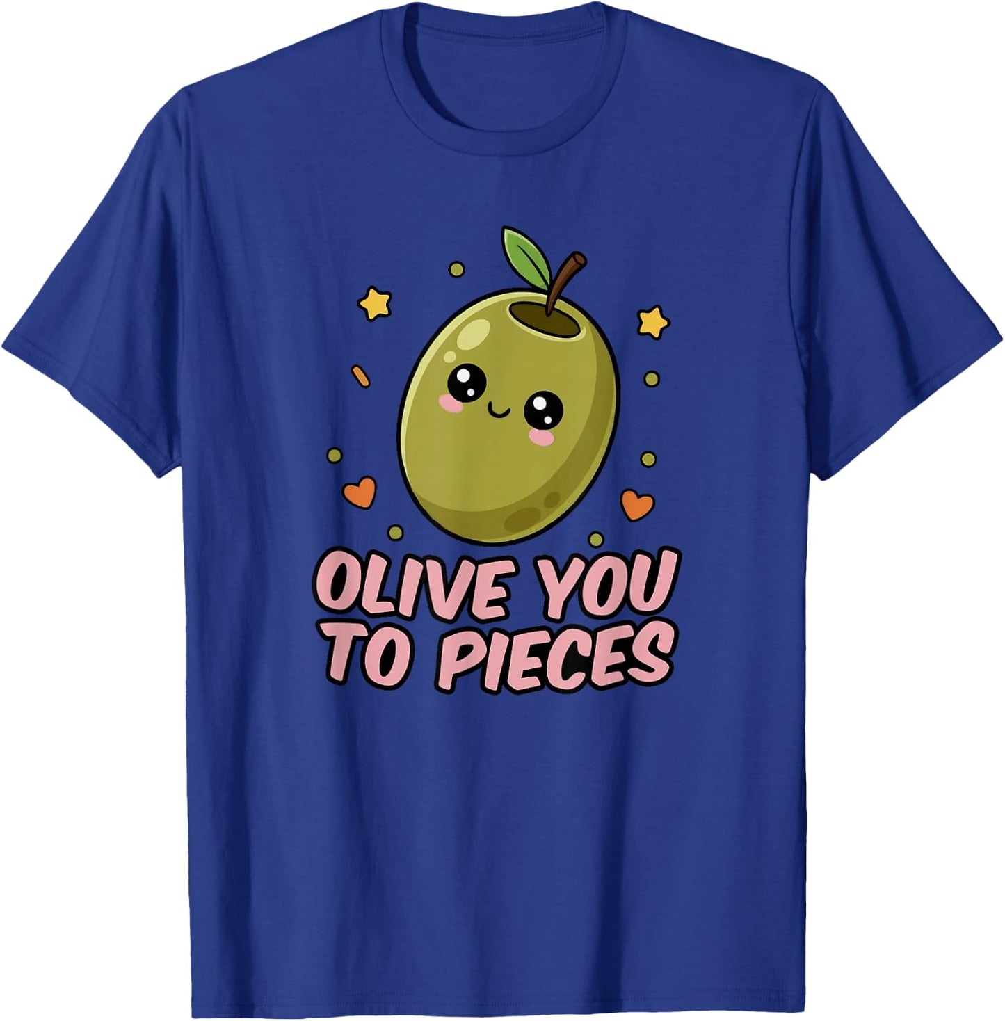 Funny Olive Lover Quote Joke Saying Graphic T-Shirt - T-Shirt | Royal