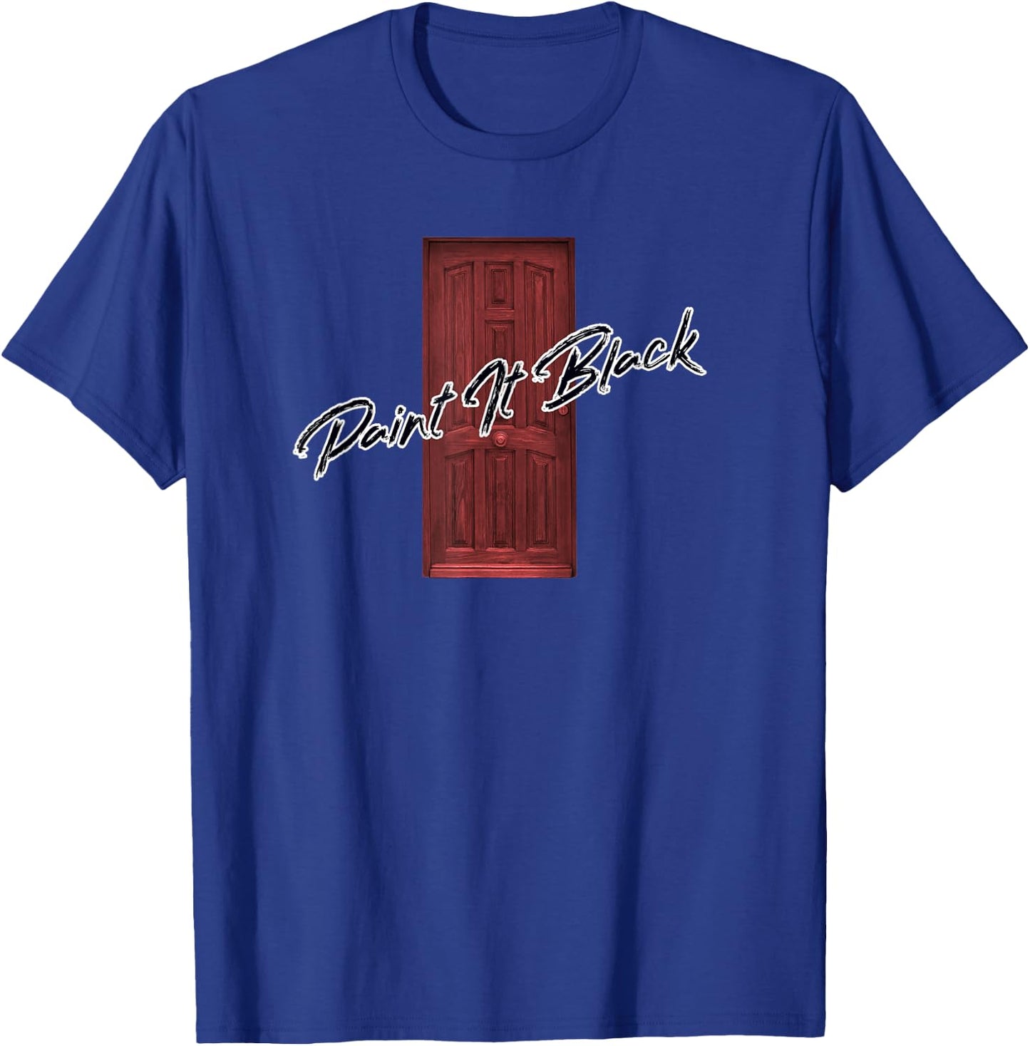Outcast Crew Clothing co. paint it black signature design T-Shirt - T-Shirt | Royal