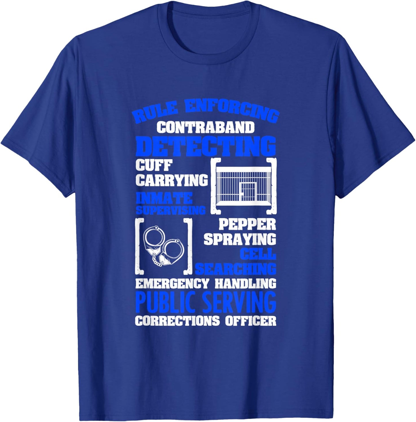 Correction Officer Correctional Officer s T-Shirt - T-Shirt | Royal