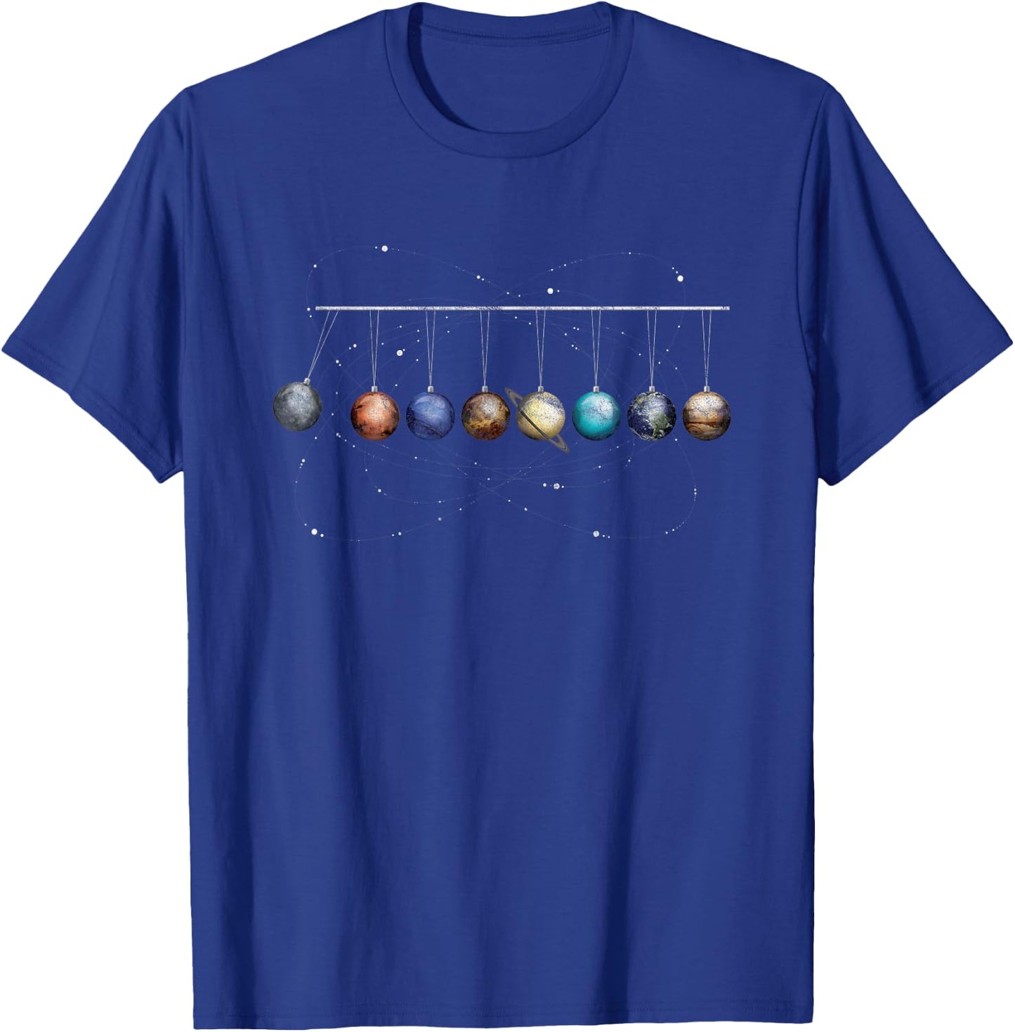 Funny Planets Planetary System Solar Pendulum Graphic T-Shirt - T-Shirt | Royal