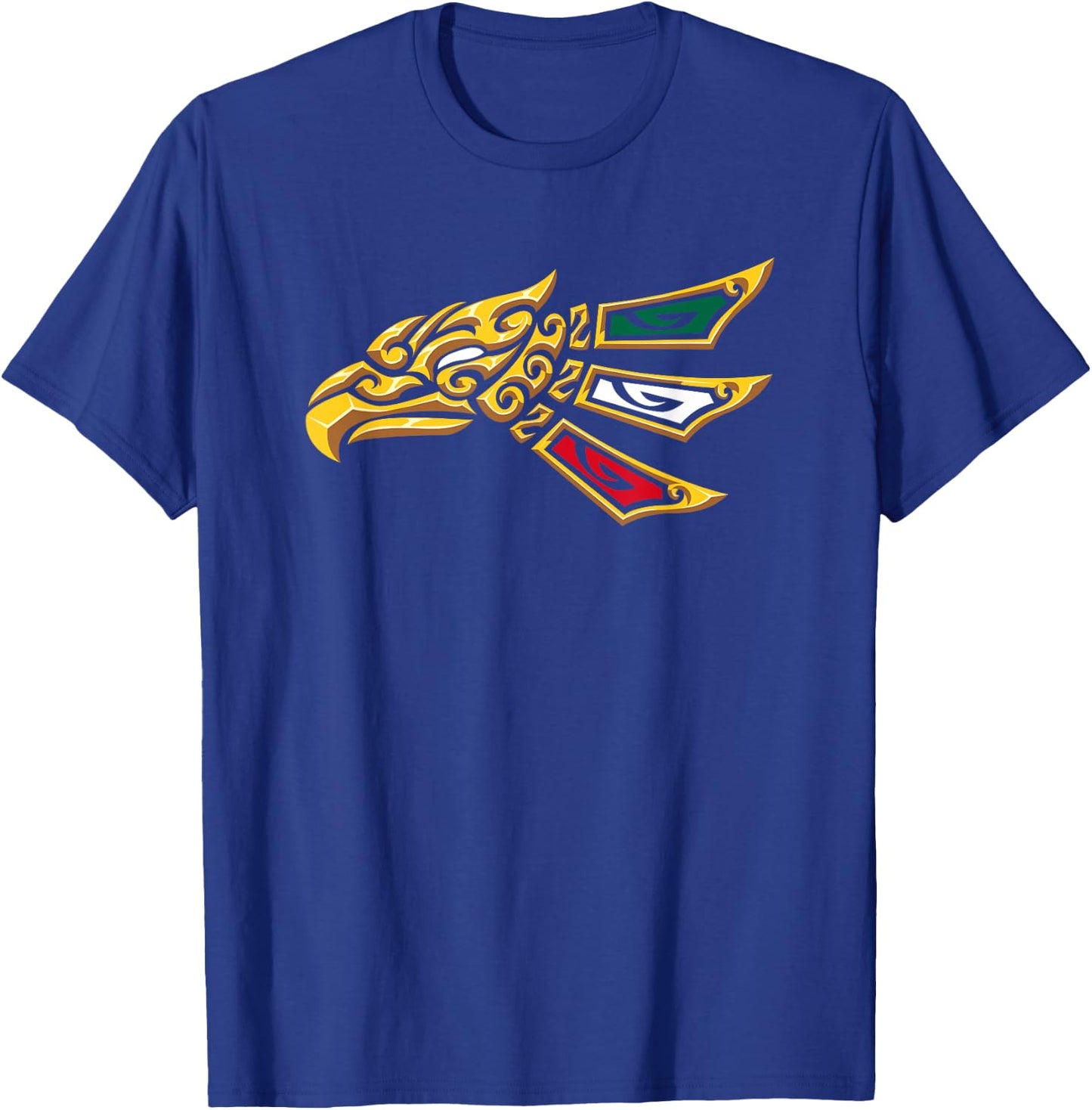 Mexican Eagle Tribal Style - Hecho En Mexico T-Shirt - T-Shirt | Royal