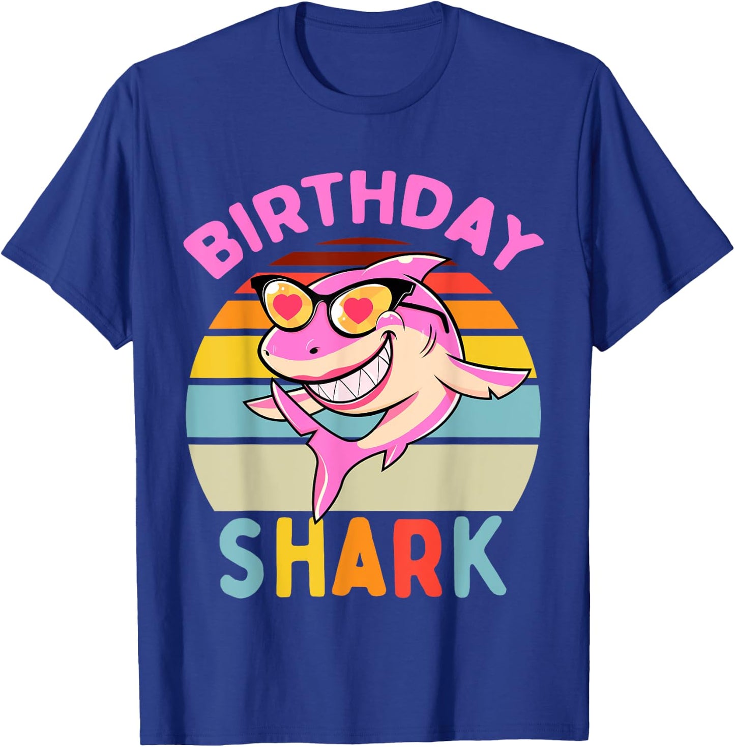Shark Birthday Toddler Girls Kids Matching Family Girl T-Shirt - T-Shirt | Royal