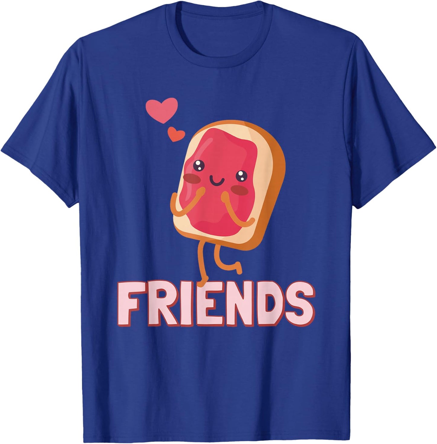 Best Friends PB&J Jelly and Peanut Butter Girl Woman Besties T-Shirt - T-Shirt | Royal