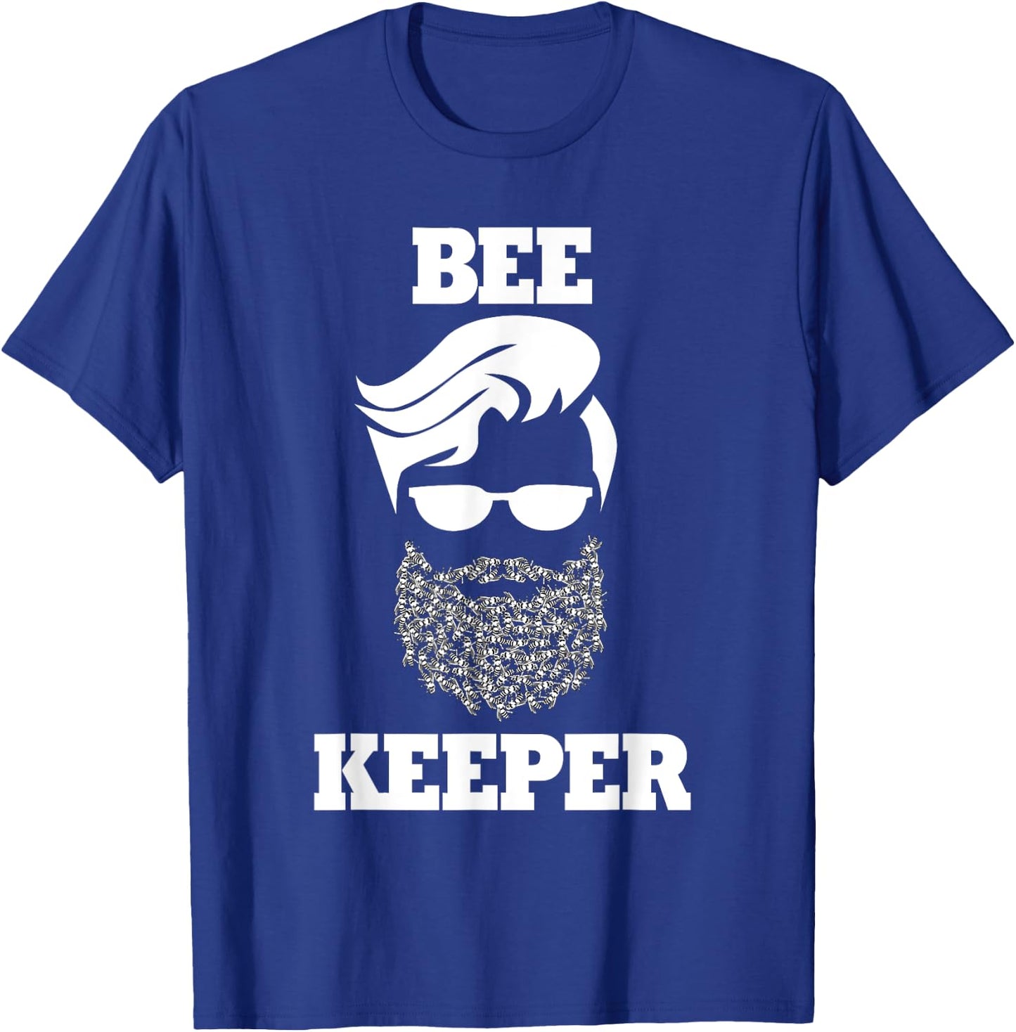 Beekeeper bee keeper funny bees beard T-Shirt - T-Shirt | Royal