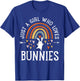 Just A Girl Who Loves Bunnies Rainbow Gifts For Bunny Lover T-Shirt - T-Shirt | Royal