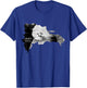 AMBER COVE Dominican Republic Map and Hibiscus Flower T-Shirt - T-Shirt | Royal