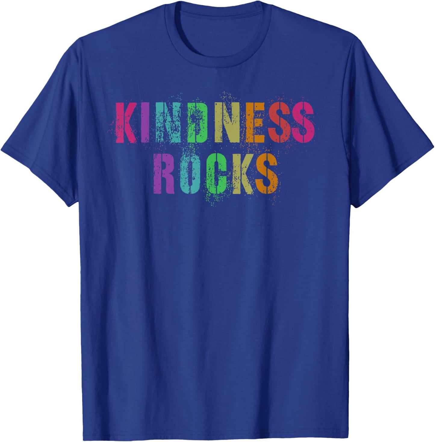 Vintage KINDNESS ROCKS Kind Rolling Back Be Good Teacher Men Women Kids T-Shirt - T-Shirt | Royal