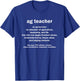 Agriculture Teacher Instructor T-Shirt - T-Shirt | Royal