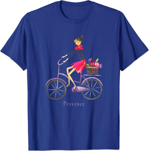Provence France Cycling Bicycle French T-Shirt - T-Shirt | Royal