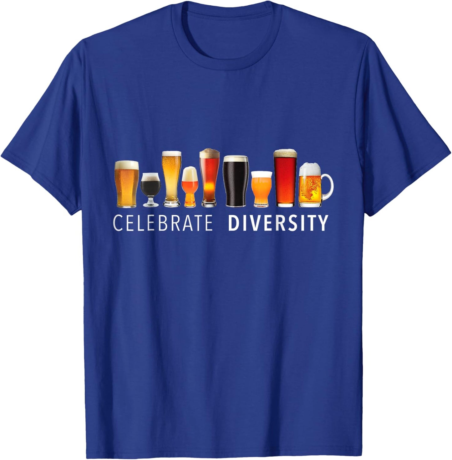 Celebrate Diversity Craft Beer Drinking T-Shirt - T-Shirt | Royal