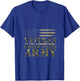 Proud Soldier United States Army USA Flag Camouflage Veteran V-Neck T-Shirt - T-Shirt | Royal