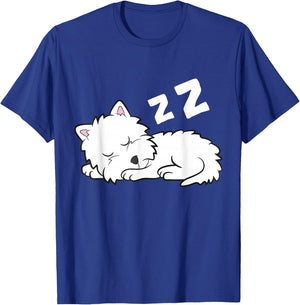 Cute Westie Pajama West Highland White Terrier Dog T-Shirt - T-Shirt | Royal