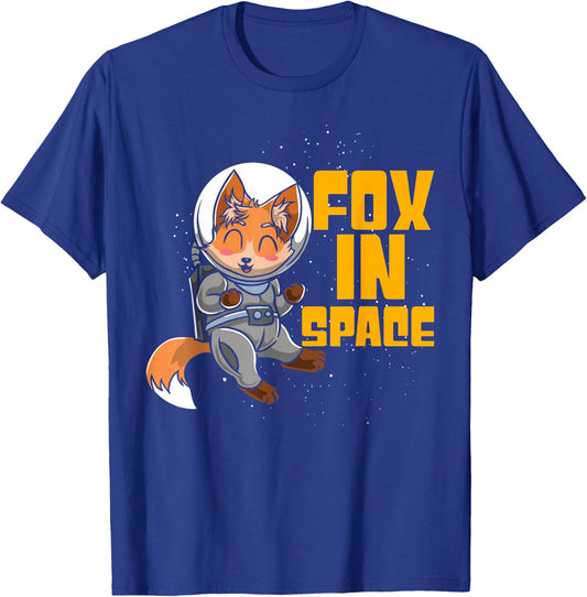 Fox In Space Fennec Fox Astronaut T-Shirt - T-Shirt | Royal