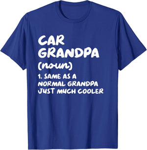 Car Grandpa Definition Funny Garage Car Mechanic T-Shirt - T-Shirt | Royal