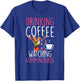 Hummingbird Love Drinking Coffee Watching Hummingbirds T-Shirt - T-Shirt | Royal