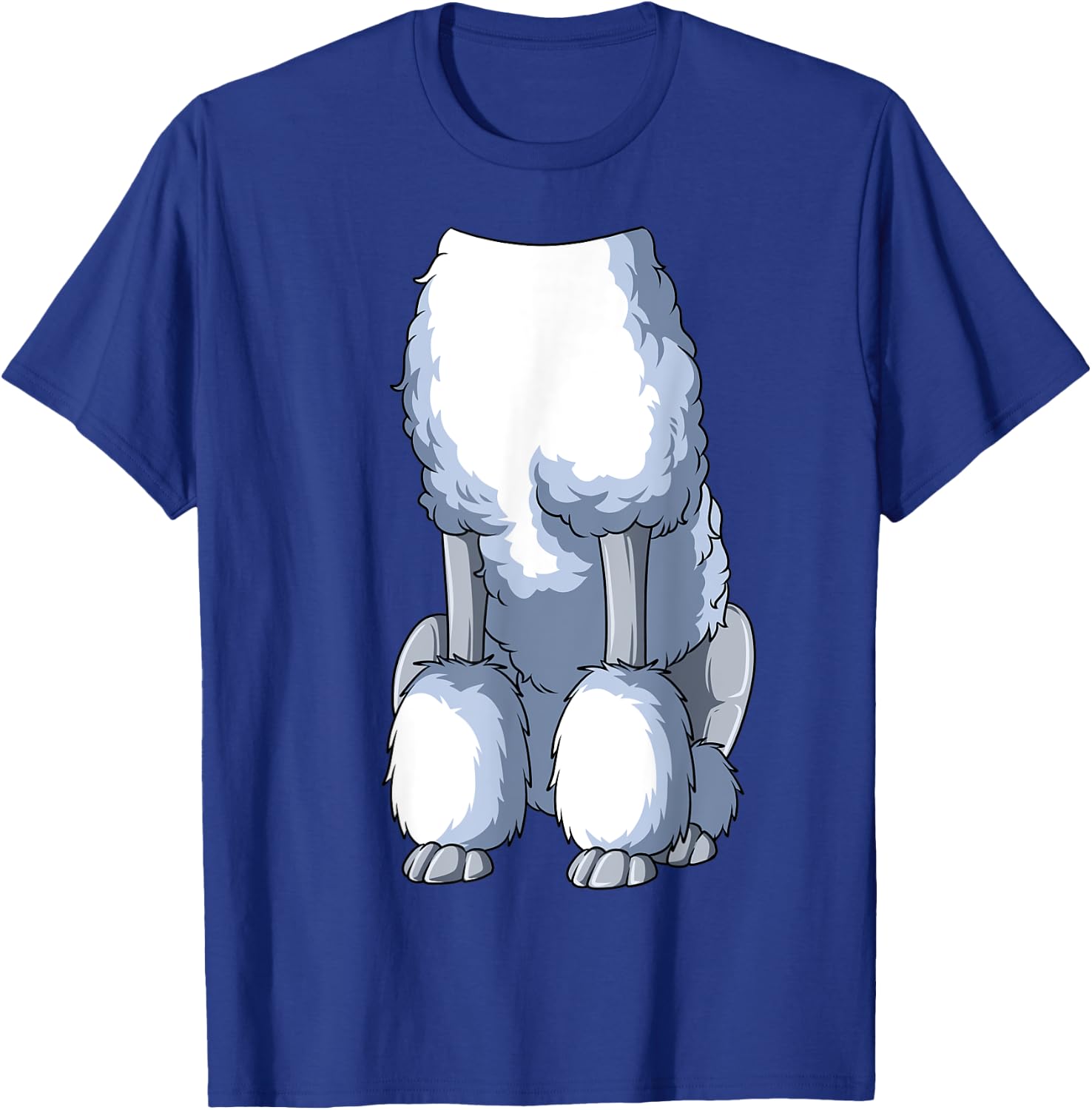 Easy Poodle Costume Poodle Body Headless Poodle Costume T-Shirt - T-Shirt | Royal