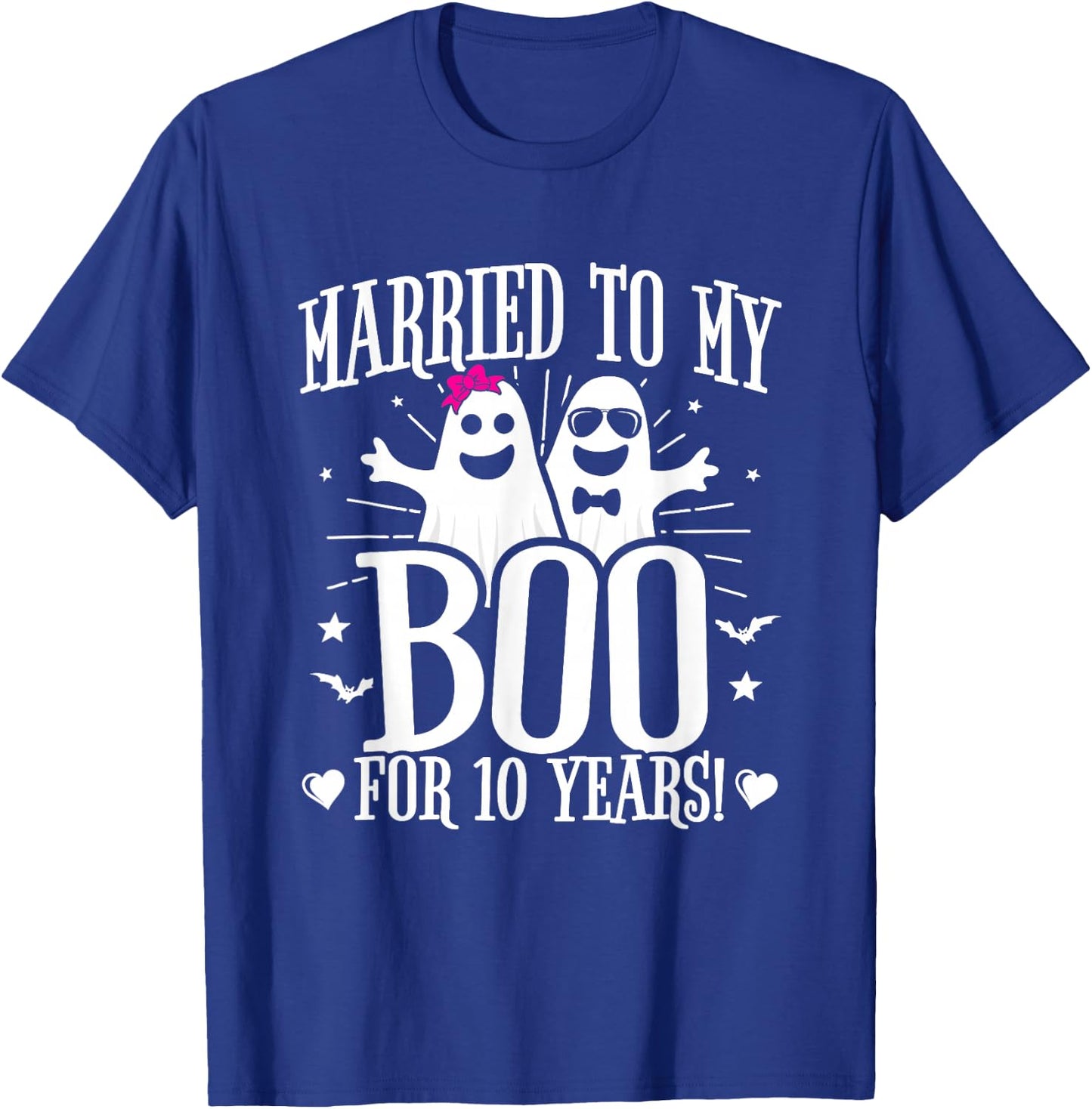 Funny 10th Wedding Anniversary October 10th Anniversary T-Shirt - T-Shirt | Royal
