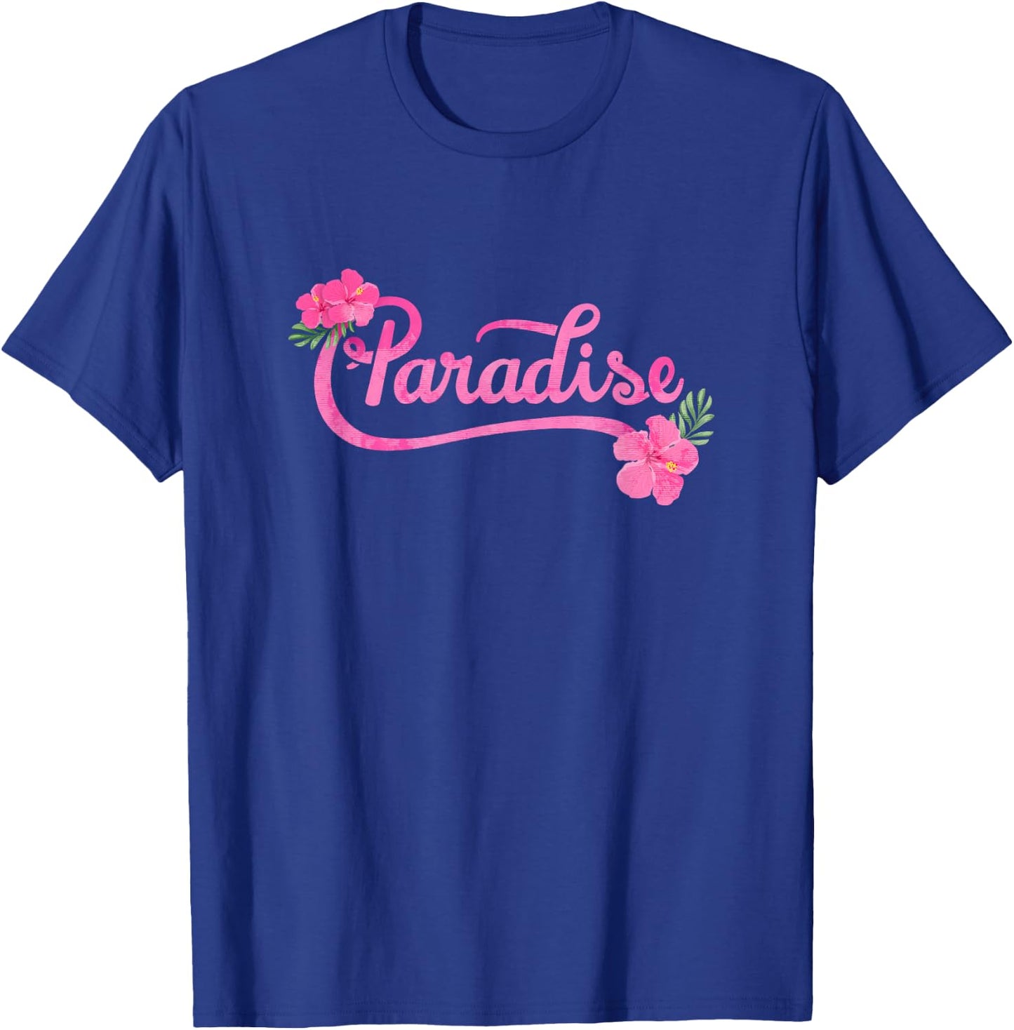 Paradise Printed - Casual Graphic T-Shirt - T-Shirt | Royal