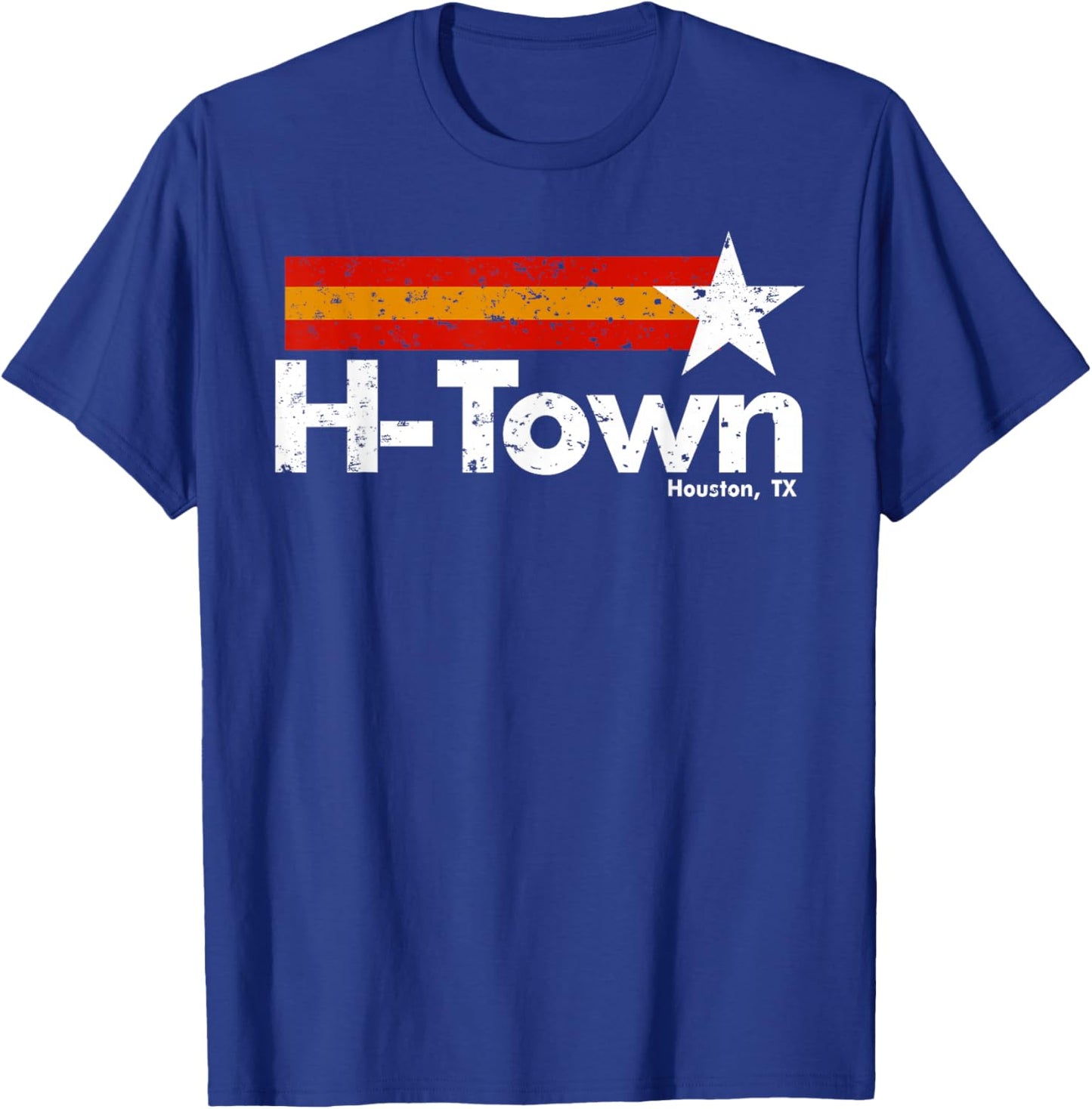 H Town Houston Texas T-Shirt - T-Shirt | Royal