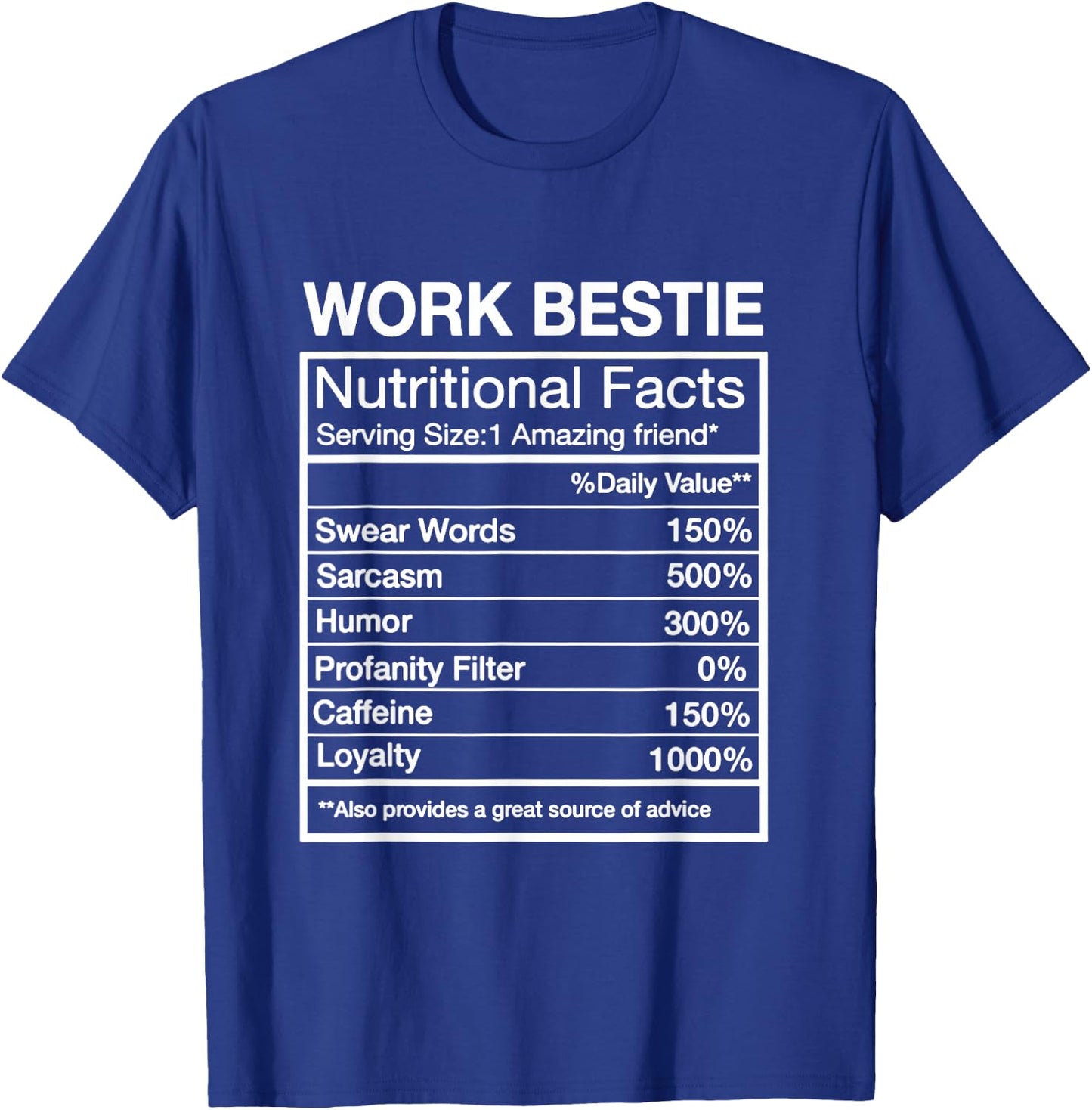 Funny Work Bestie Definition, Hilarious Coworker T-Shirt - T-Shirt | Royal