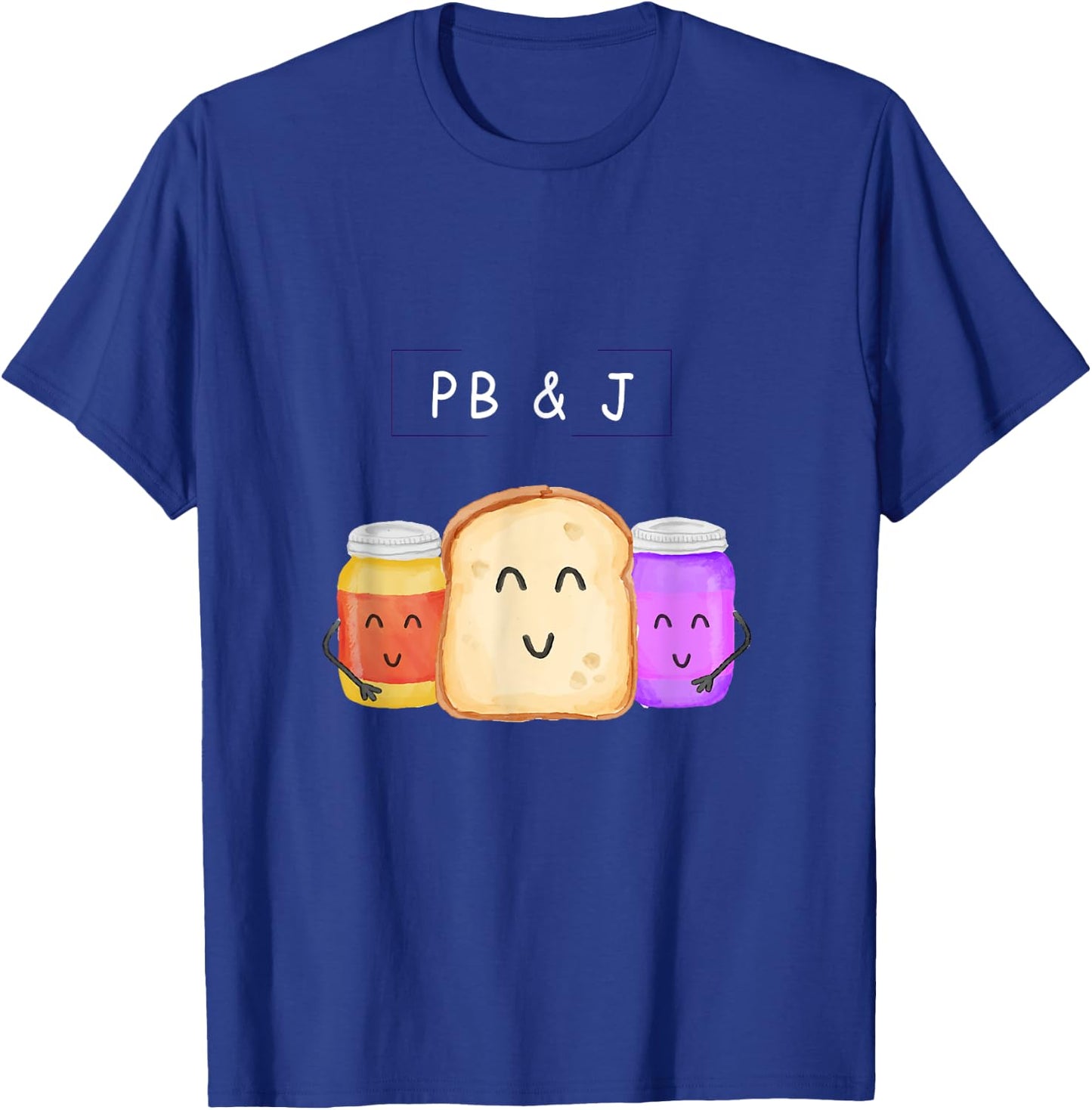 PB & J Halloween 2018 Matching Couple Costume T-Shirt - T-Shirt | Royal