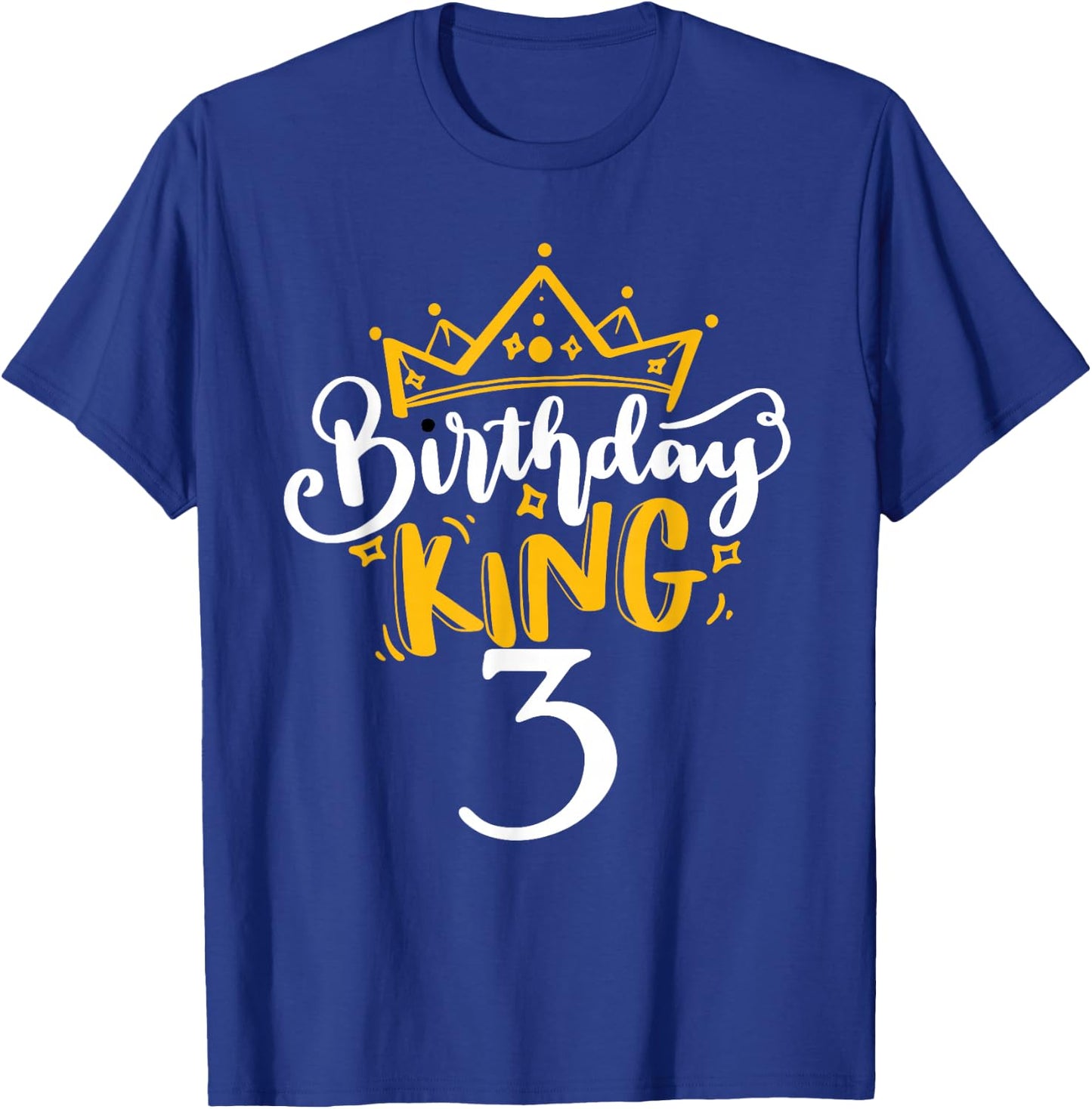 3rd Birthday King 3 Years Old Party Ideas For Boys T-Shirt - T-Shirt | Royal
