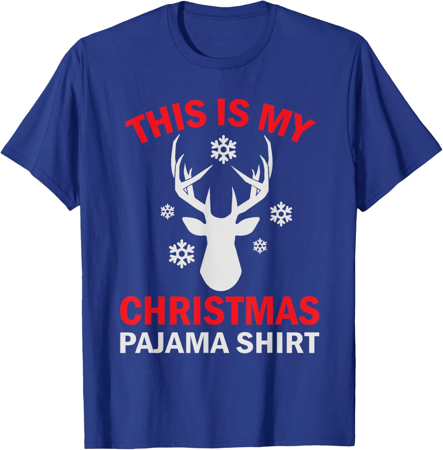 This Is My Christmas Pajama Deer Hunter T-Shirt - T-Shirt | Royal