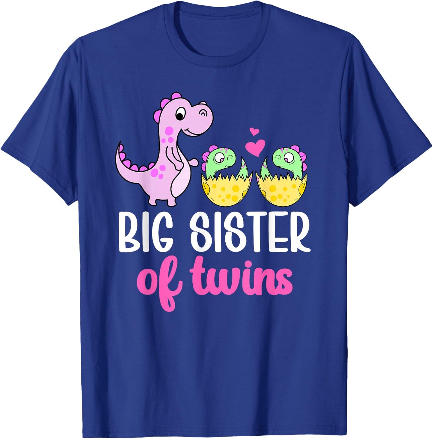 Big Sister Of Twins Big Sister Big Twin Sister T-Shirt - T-Shirt | Royal
