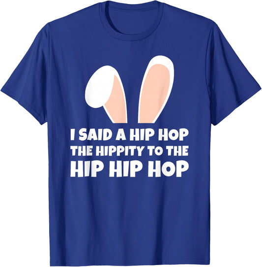 Easter bunny funny joke, cute hip hop rabbit T-Shirt - T-Shirt | Royal